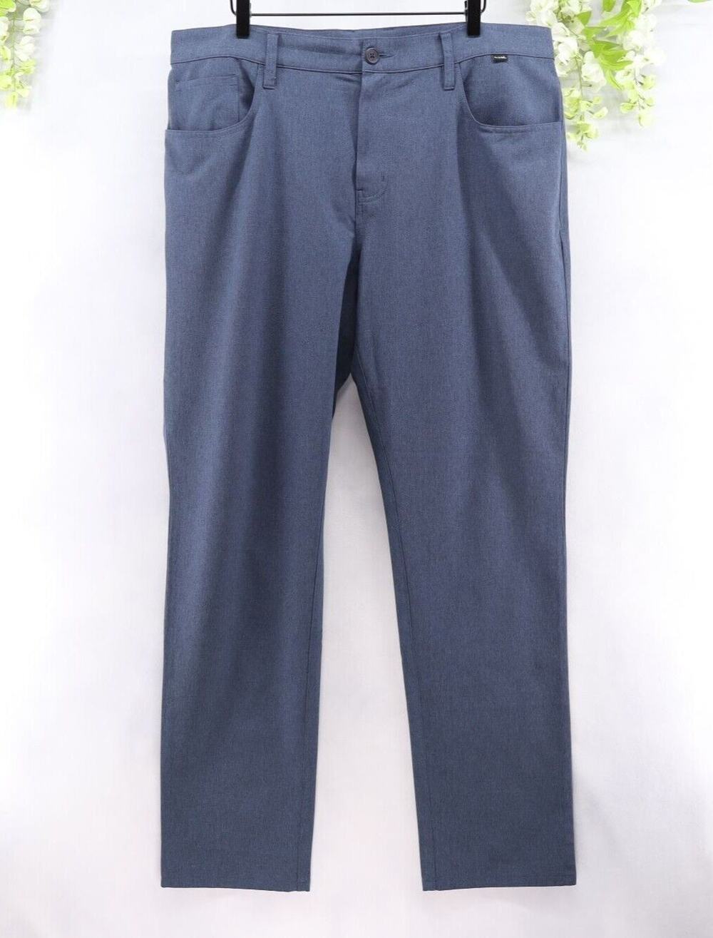 Travis Mathew Men's Golf Pants Flat Front Straight Leg Navy 38X33